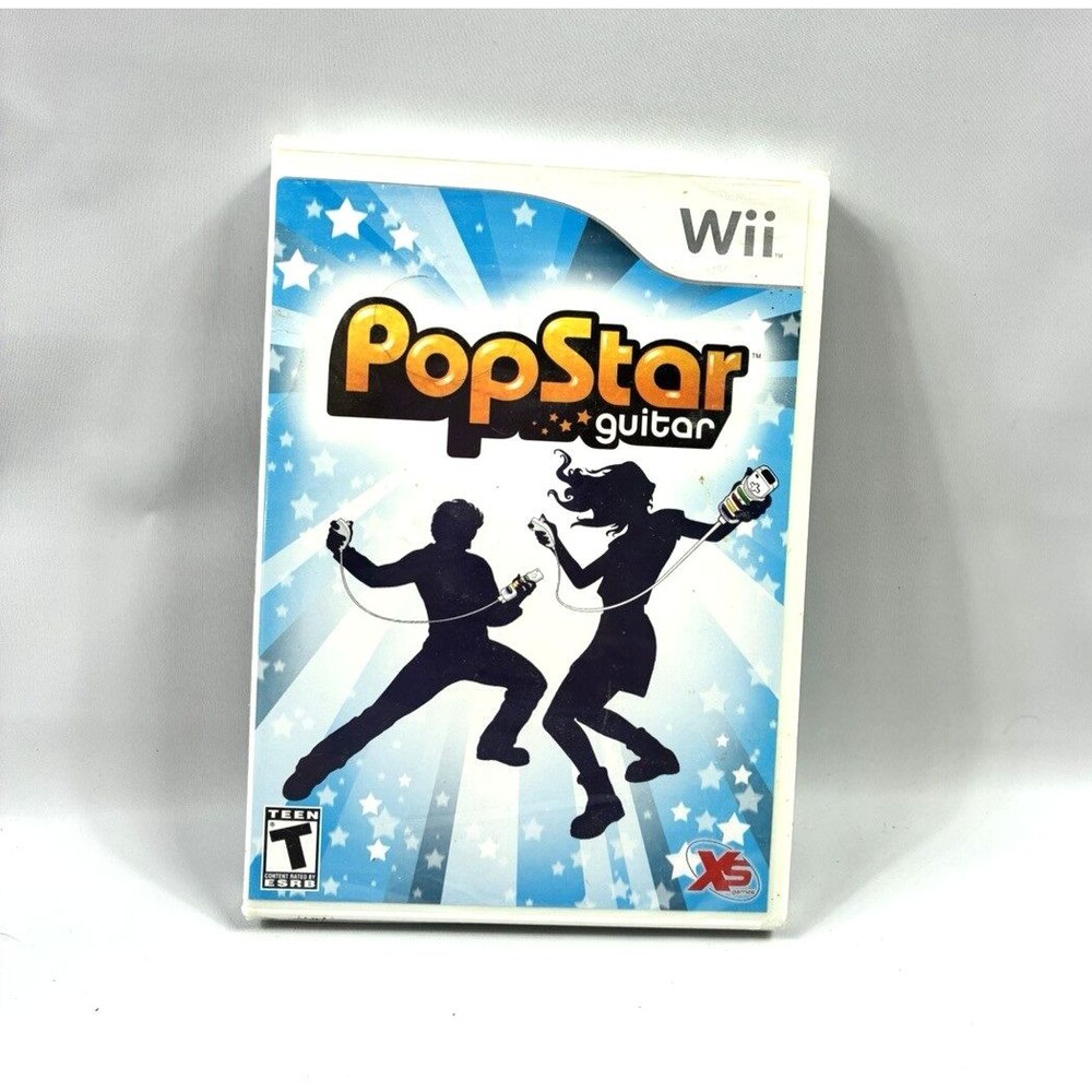 Nintendo Wii Popstar Guitar Video Game 2008 New Sealed